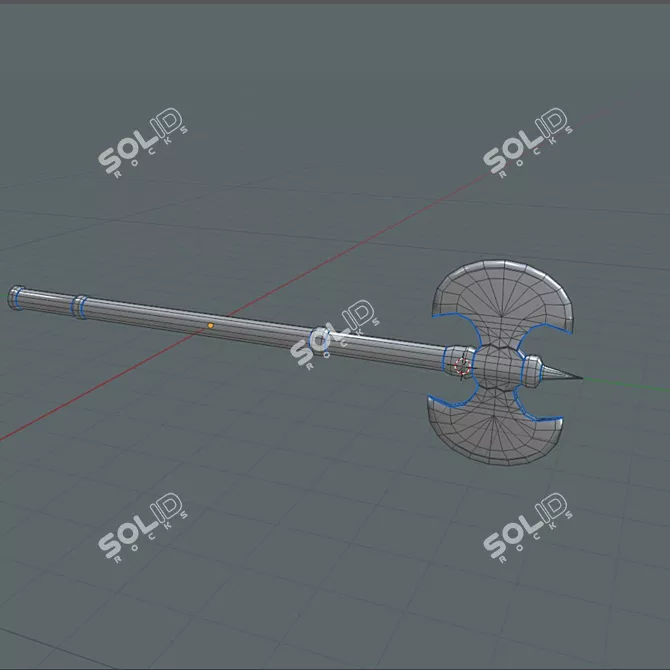 Norman Style Great Axe 3D model image 2