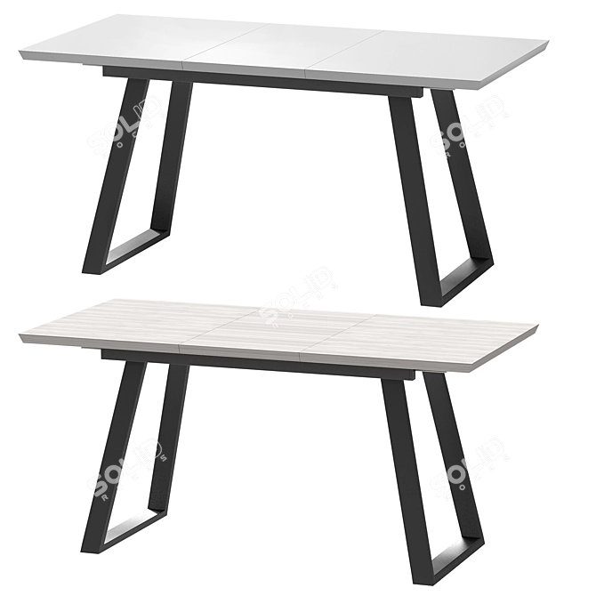 Denver Extendable Table: Versatile and Stylish 3D model image 2