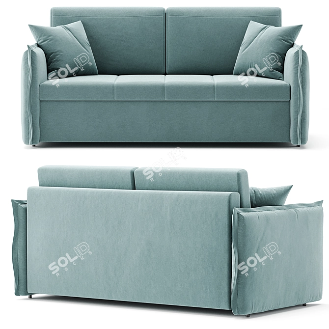 Caitlin Pull-Out Sofa: Comfort and Style at iModern 3D model image 2