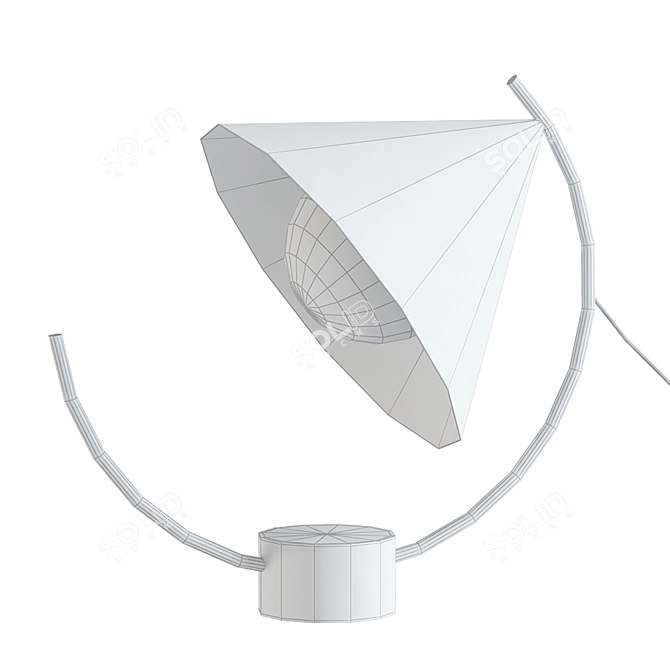 Modern Geometric Lamp 3D model image 2