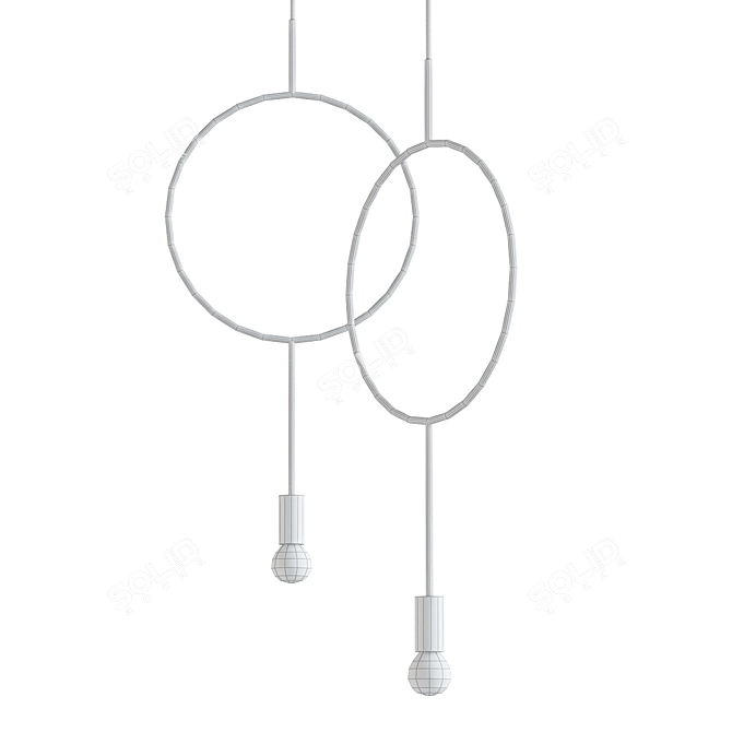 Modern Scandinavian Pendant Light 3D model image 2