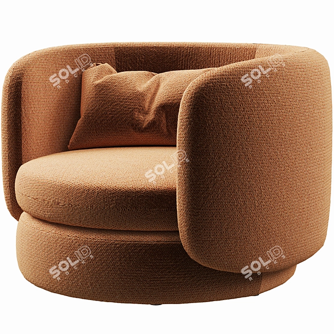 Modern 2017 Group Armchair: Stylish & Comfortable 3D model image 1