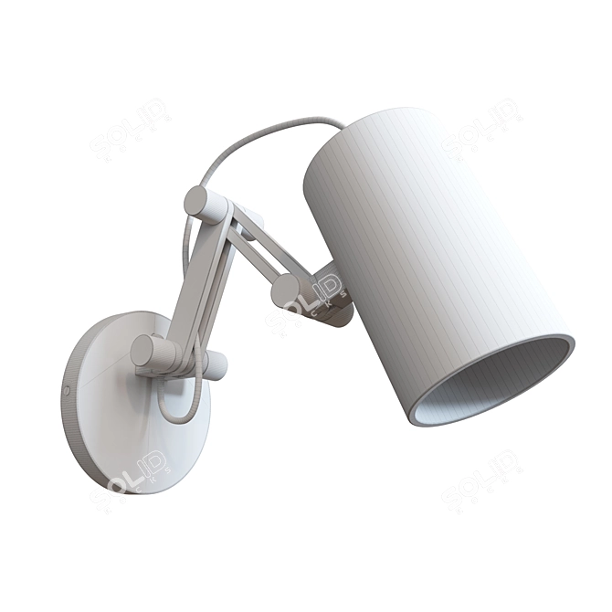 Filicon Wooden Loft-Style Lamp 3D model image 1