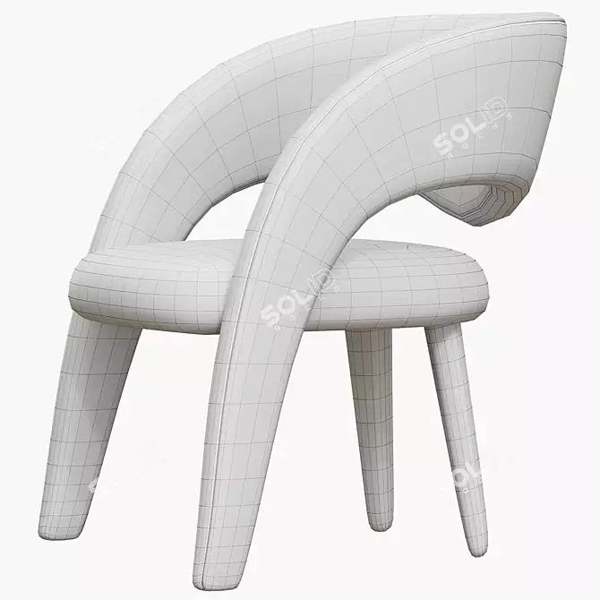 Greenapple Modern Armchair: Handcrafted Elegance 3D model image 6