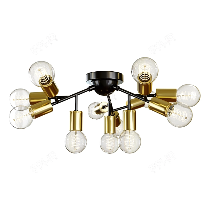 Elegant ST Luce Foglione Pendant 3D model image 1