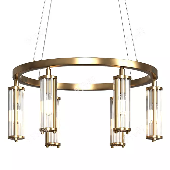 Sleek Hildis Ch Pendant: Modern Design 3D model image 1