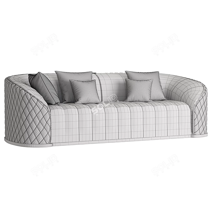 Elegant Pierre Sofa: Stylish and Spacious 3D model image 3