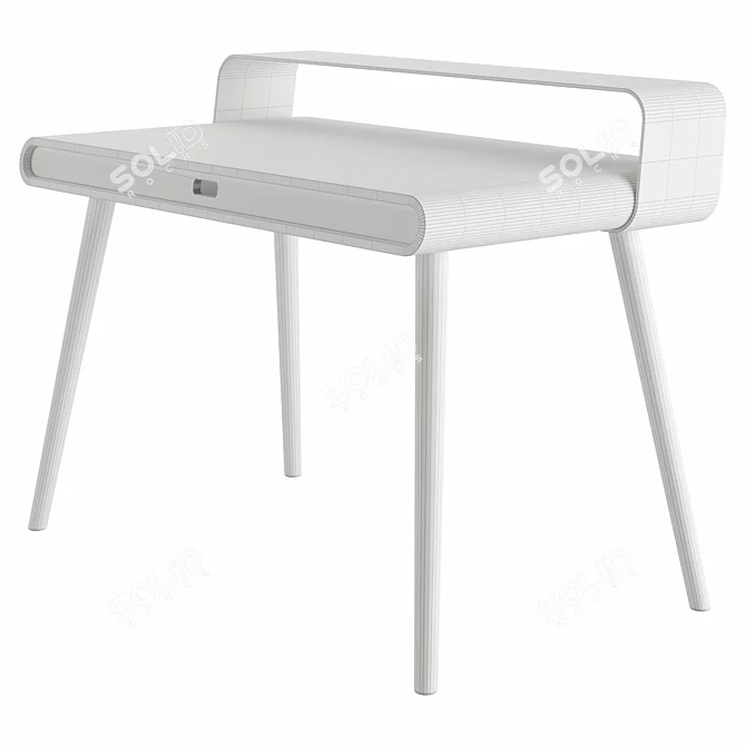 Sleek Loop Desk: Modern Design 3D model image 3