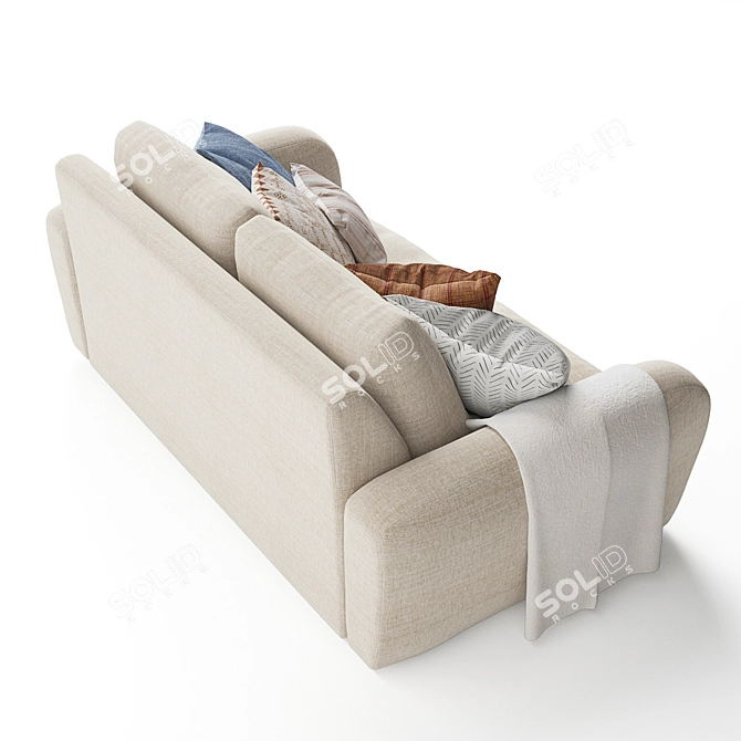 Cozy Squeeze 2-Seater Sofa 3D model image 6