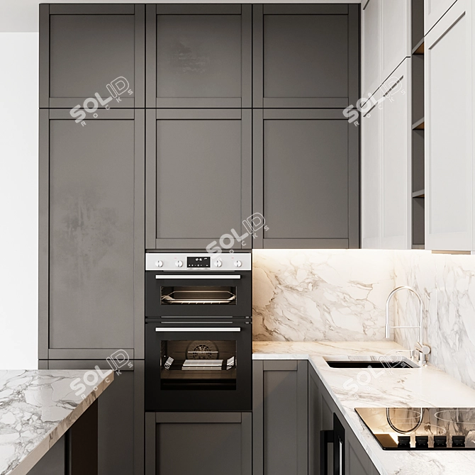 Modern Kitchen 77 3D model image 3