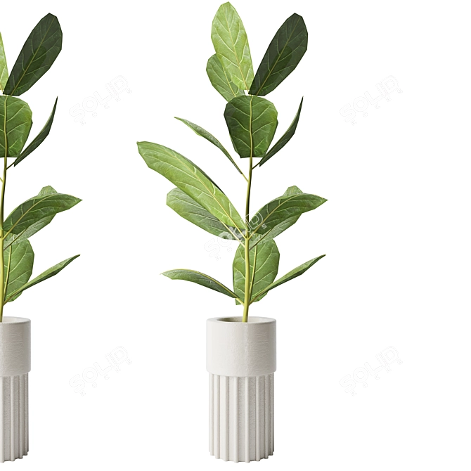 Botanical Bliss: Indoor Plant for Any Room 3D model image 1