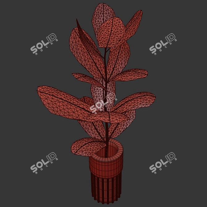 Botanical Bliss: Indoor Plant for Any Room 3D model image 2