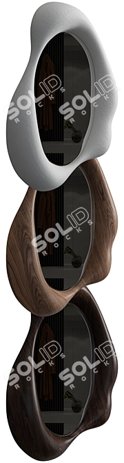 Elegant Amorphous Mirror by Lemieux et Cie 3D model image 2