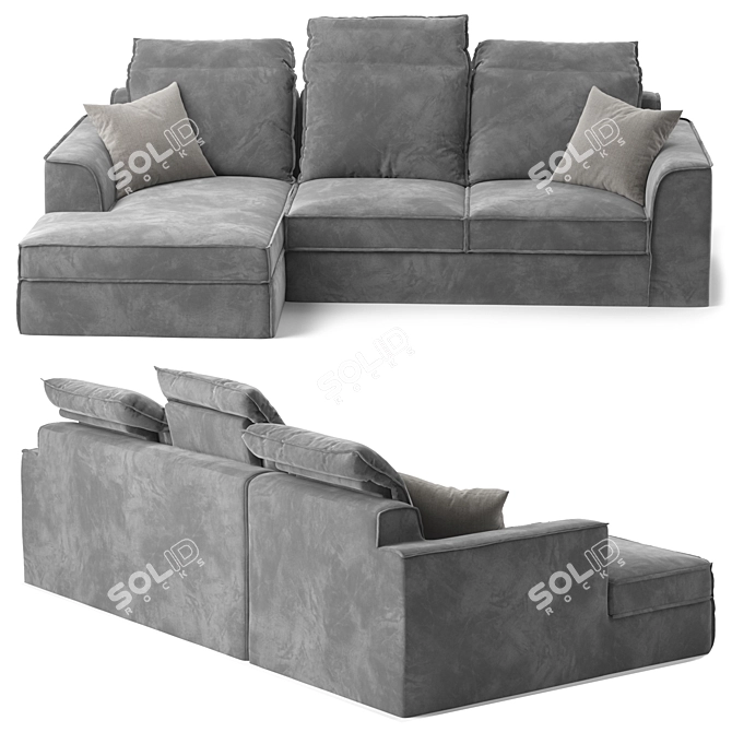 Havana Deluxe Corner Sofa 3D model image 2