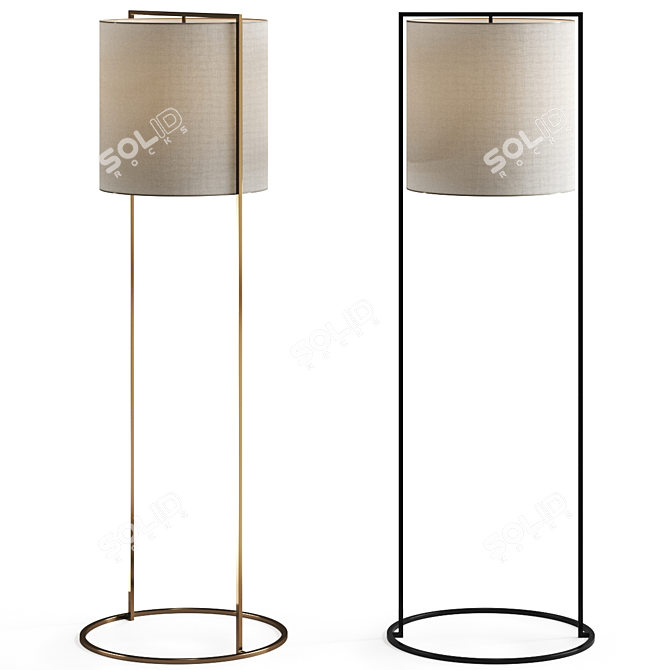 Kevin Reilly Pattern Floor Lamp 3D model image 1