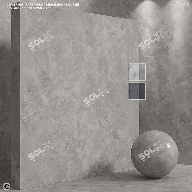 Seamless Stone Marble Set 3D model image 1