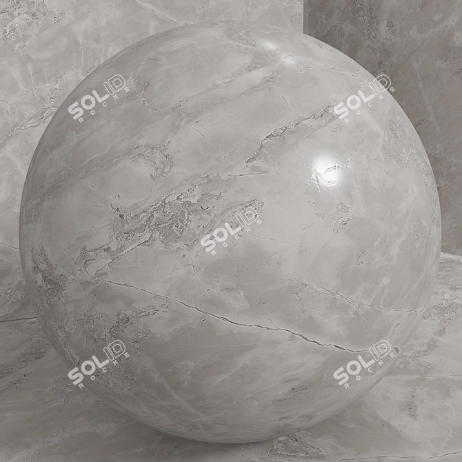 Seamless Stone Marble Set 3D model image 2