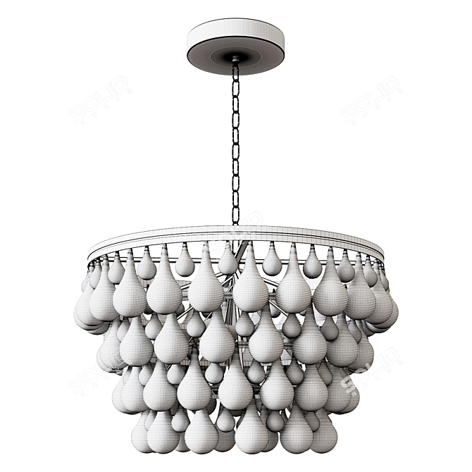 Elegant Bolzano Chandelier 3D model image 2