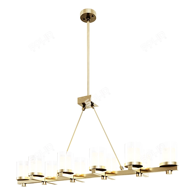 Elegant Eichholtz Donovan Chandelier 3D model image 1