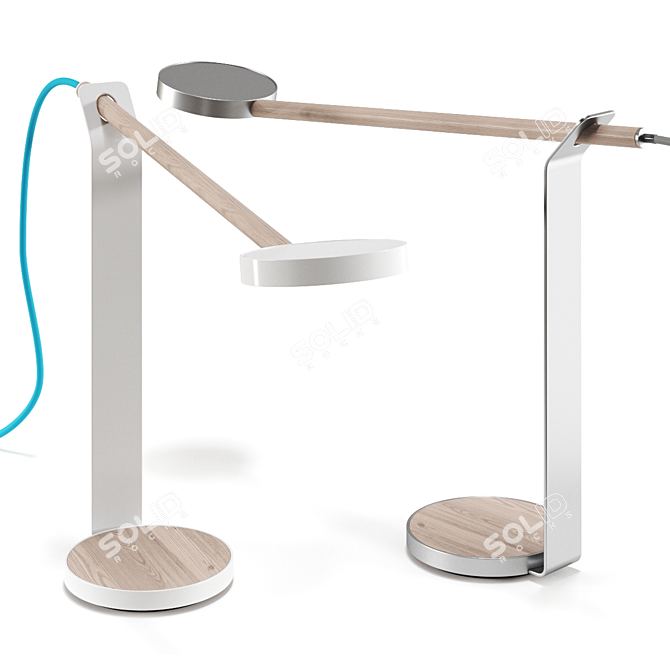 Minimalist Gravy LED Desk Lamp 3D model image 1