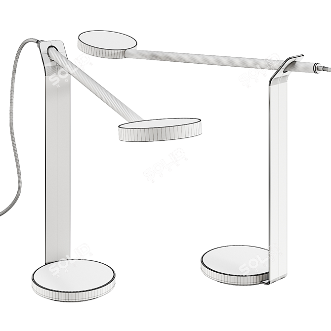 Minimalist Gravy LED Desk Lamp 3D model image 2