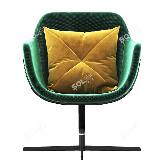 Modern 277 Auckland Armchair 3D model image 3