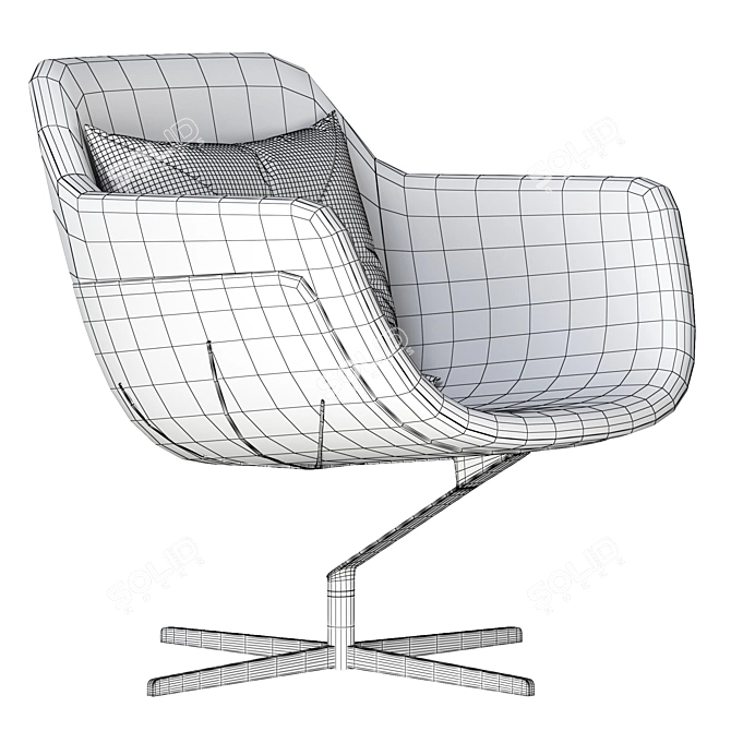 Modern 277 Auckland Armchair 3D model image 6