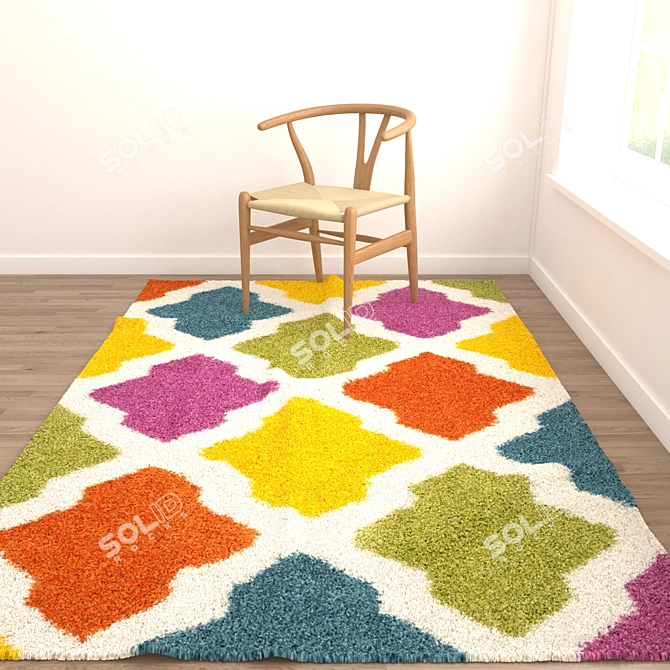 Versatile Set of Rugs for Stunning Renders 3D model image 2