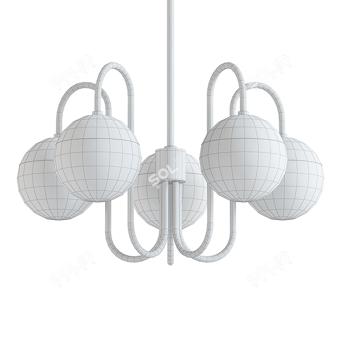 Elegant Renee Pendant Light 3D model image 2