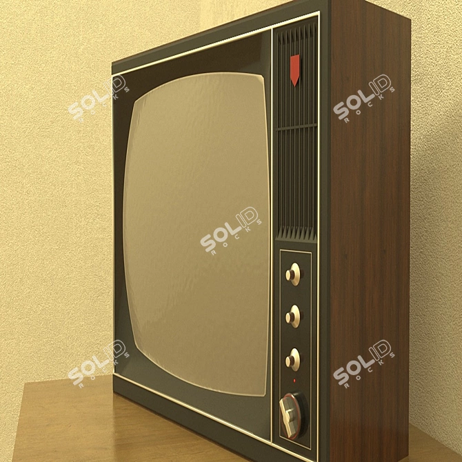 Vintage Record 312B TV 3D model image 1