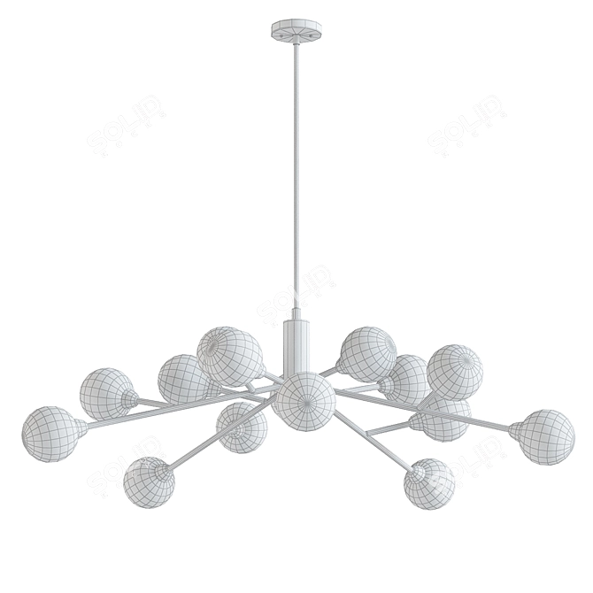 Elegant Drummond Pendant 3D model image 2