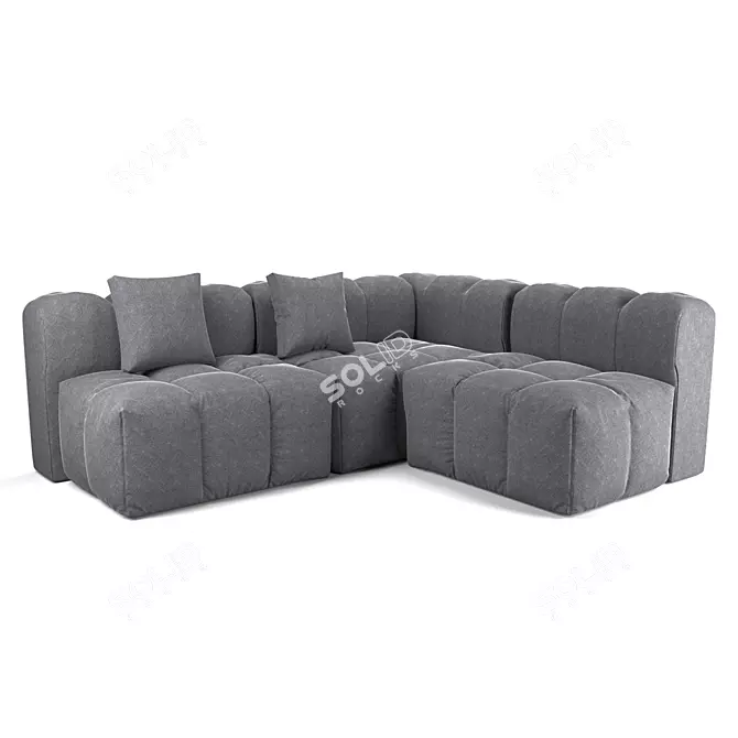 Modular Design Assembly Sofa 3D model image 1