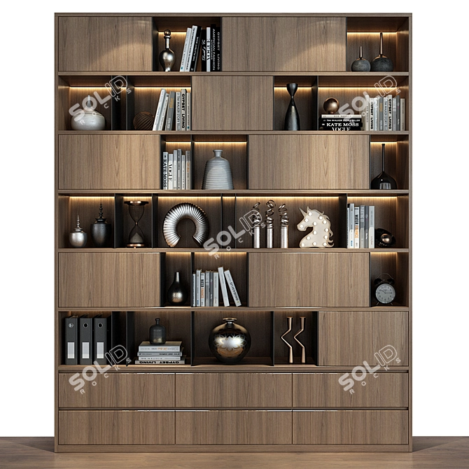 Modern Cabinet Furniture | Adjustable Wardrobe 3D model image 1