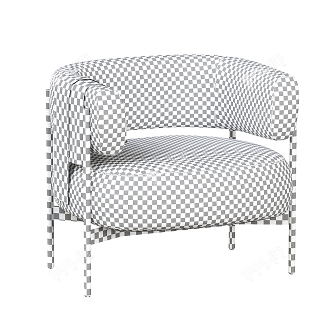 Cosmo CINI Armchair: Modern Elegance 3D model image 6