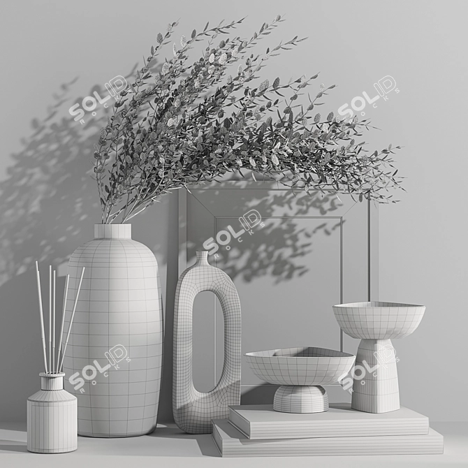 Elegant Decor Set 3D model image 4