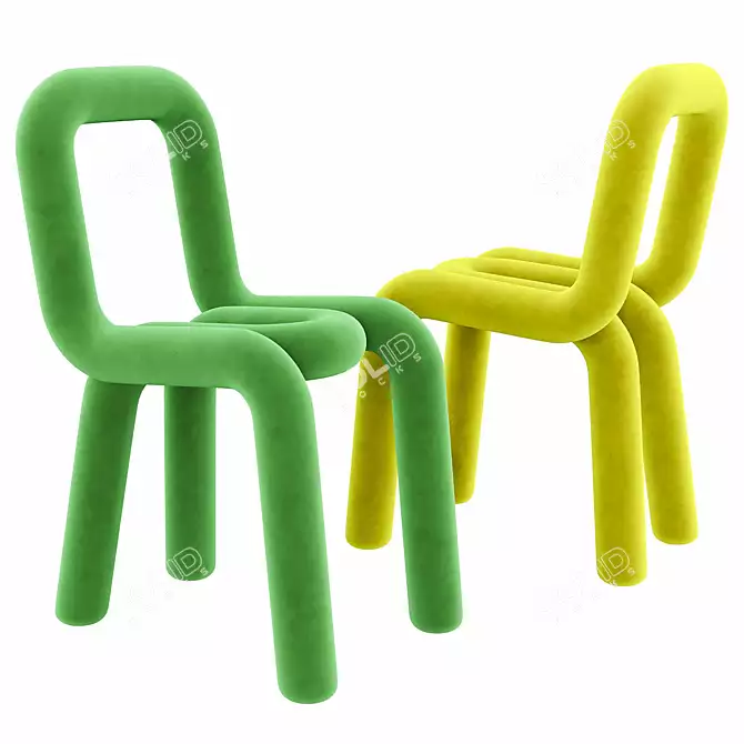 Modern Mustache Bold Chair 3D model image 2