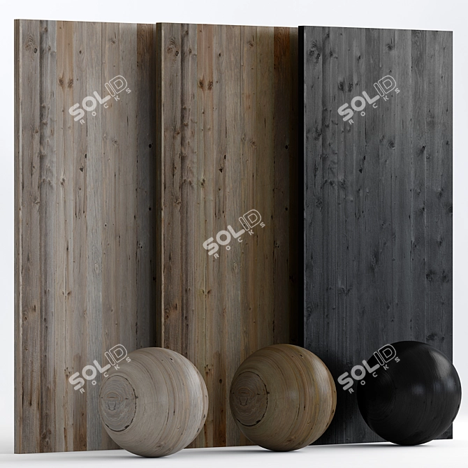 11 Wood with Triple Material 3D model image 1