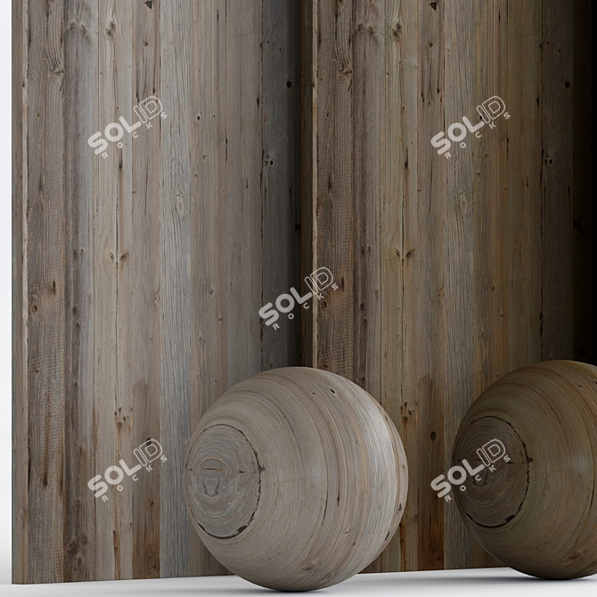 11 Wood with Triple Material 3D model image 4