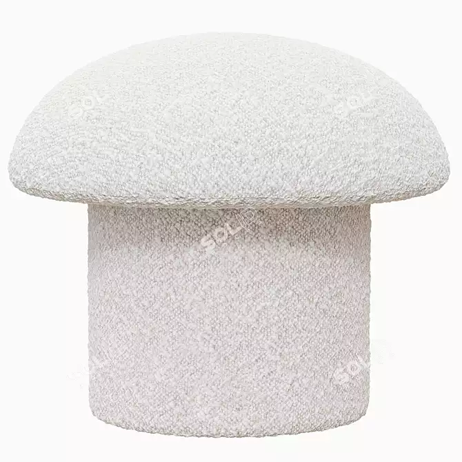 Mignon Mushroom Upholstered Stool 3D model image 1