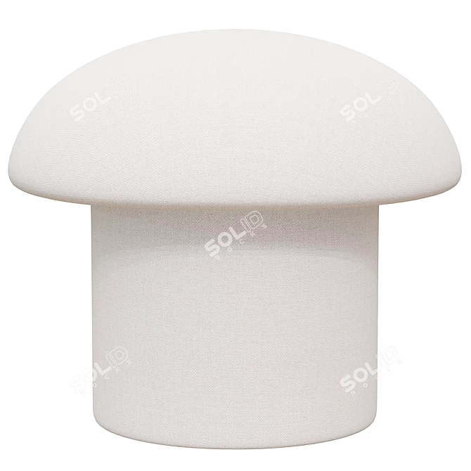 Mignon Mushroom Upholstered Stool 3D model image 3