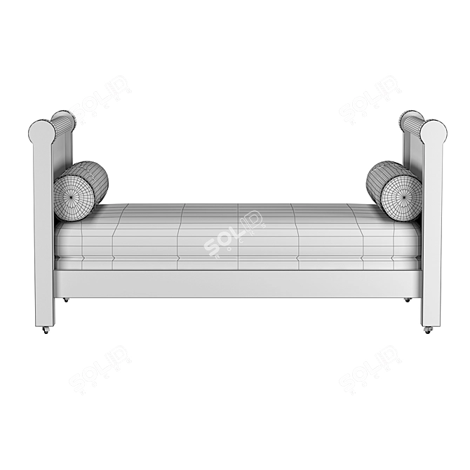 Modern Daybed S-020 LOBBY: Stylish and Versatile Design 3D model image 5