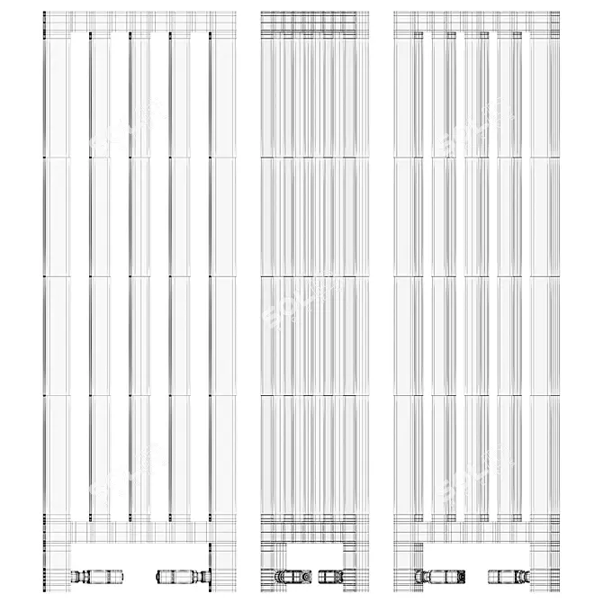 Scirocco H MyNew Dress Radiator - Unique, Stylish, Efficient 3D model image 6