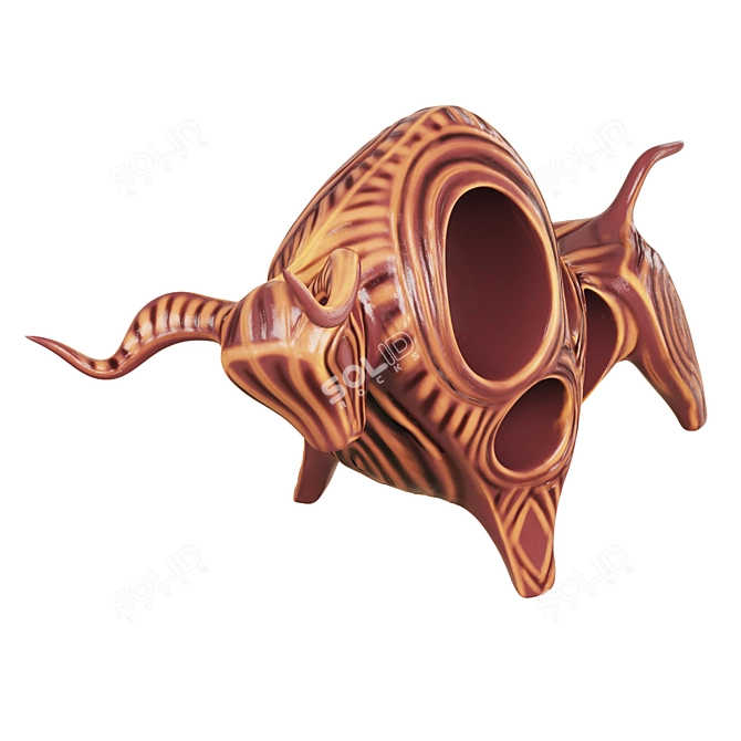 Elegant Bull Figurine: Exquisite Decor for Your Home 3D model image 3