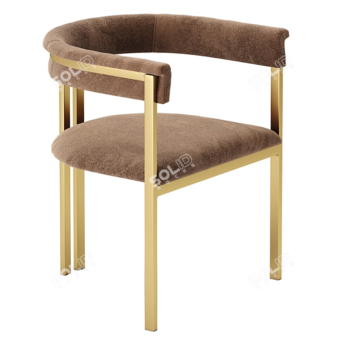 Vintage Paris Chair: Elegant and Comfortable 3D model image 1