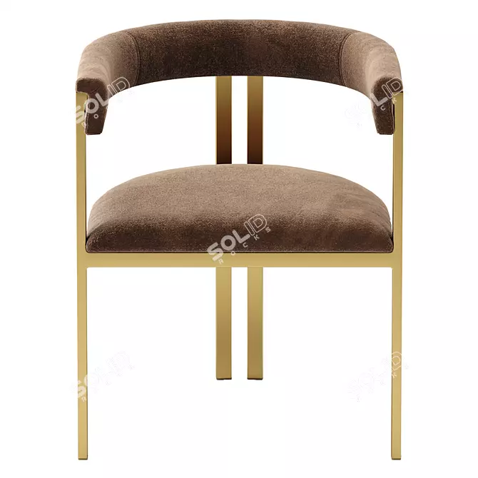 Vintage Paris Chair: Elegant and Comfortable 3D model image 3