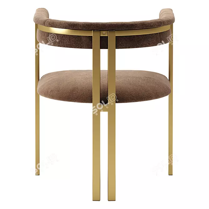 Vintage Paris Chair: Elegant and Comfortable 3D model image 5