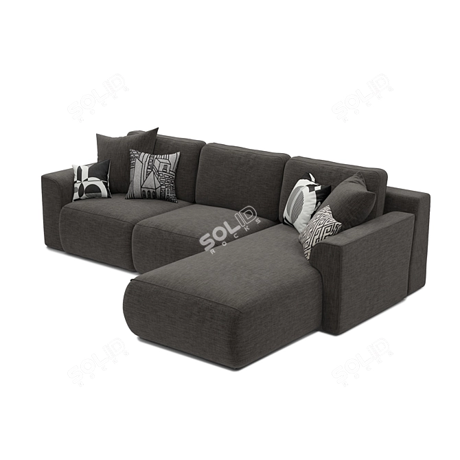 Modern Gusto Corner Sofa - Superb Design & Comfort 3D model image 4