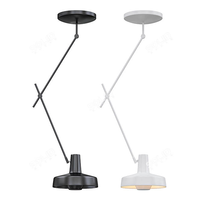 Sleek Arigato Ceiling Lamp 3D model image 1