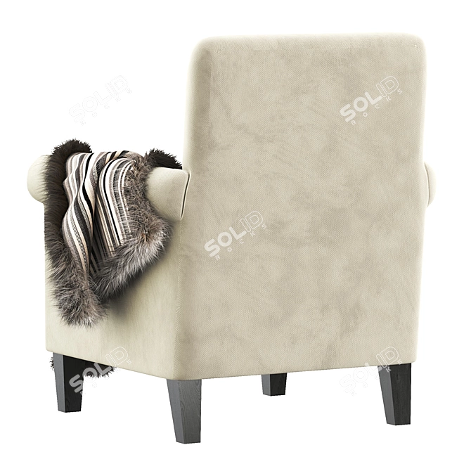 Sleek McGuire Arm Chair 3D model image 5