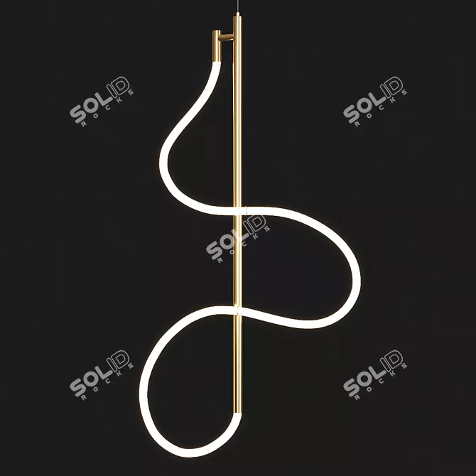 Elevate: Designer Floor Lamp 3D model image 1